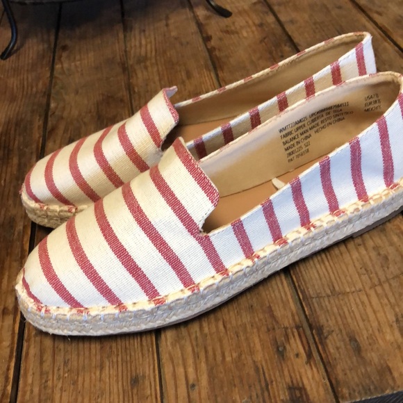 NWOT Striped Espadrilles with memory foam sz7.5 - Picture 14 of 16